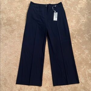 NWT Chico’s Original Navy Trouser Pants, 2 Short (Size 12)